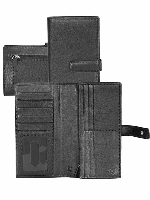 Scully Ladies Leather Zip Clutch Wallet Assorted Colors - Image 2