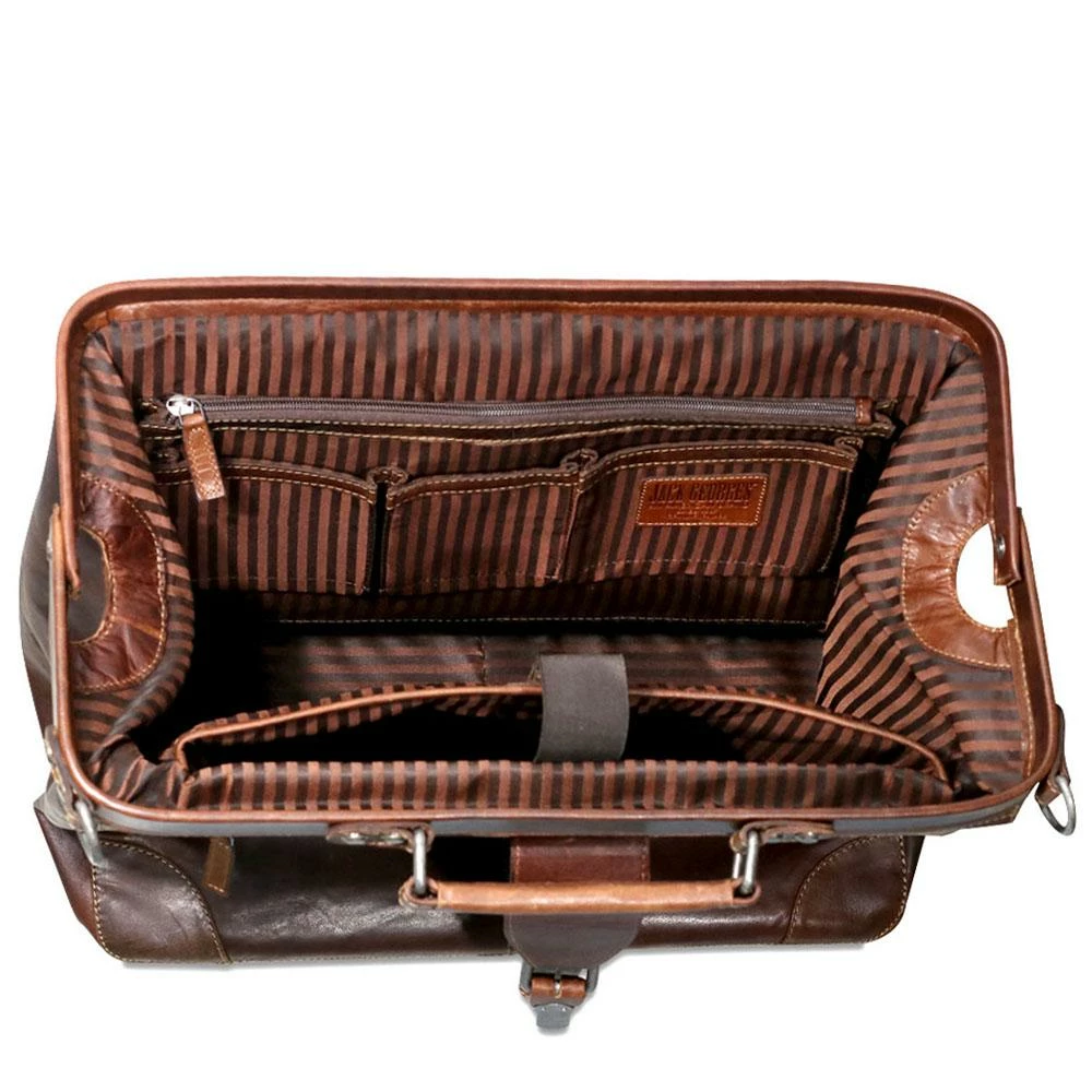 Jack Georges Voyager Classic Doctor Bag Brown - Image 2
