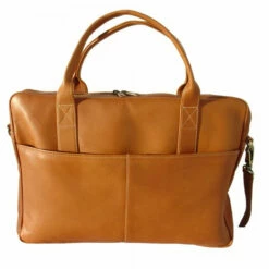 Piel Leather Top Zip Portfolio