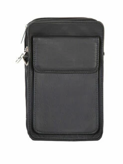 Scully Leather Travel Bag Black