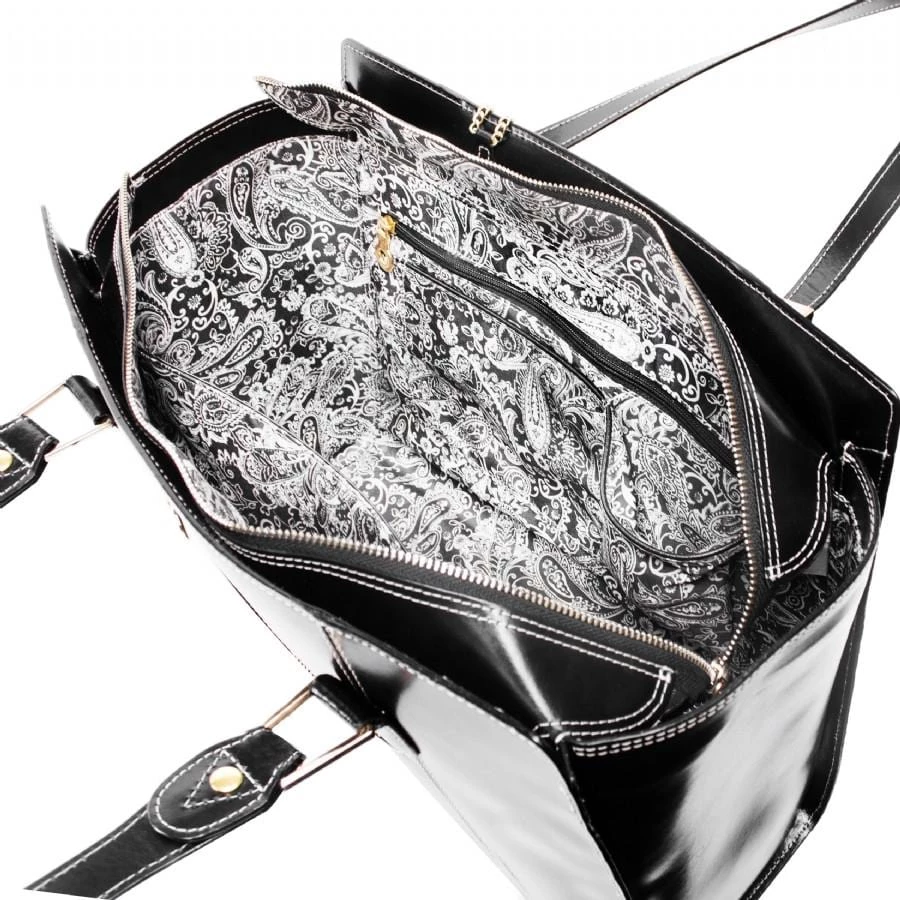 McKlein USA Aldora Leather Shoulder Tote Assorted Colors - Image 2