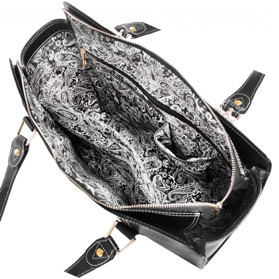 McKlein USA Glenna Leather Shoulder Tote Assorted Colors - Image 2