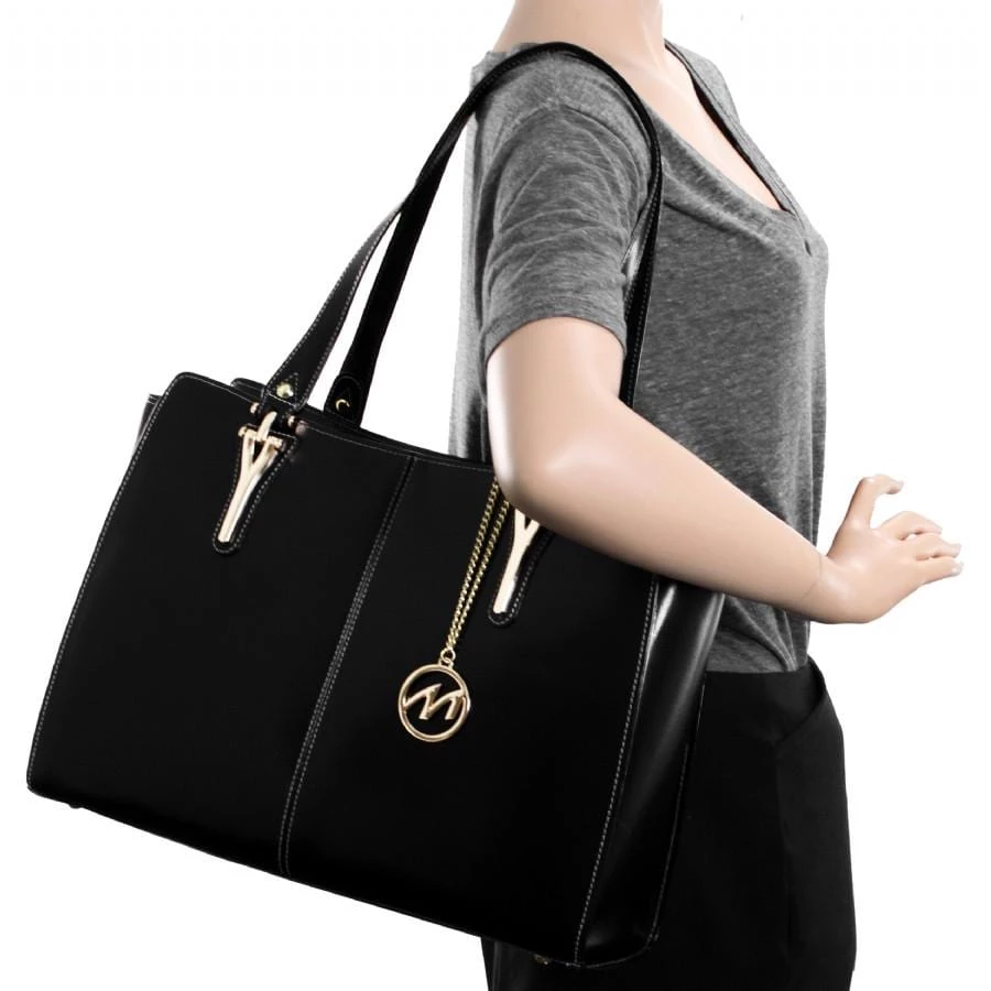 McKlein USA Glenna Leather Shoulder Tote Assorted Colors - Image 5