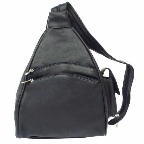 Piel Leather Two Pocket Sling Bag - Image 3
