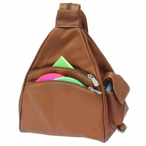 Piel Leather Two Pocket Sling Bag - Image 2