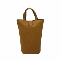 Piel Leather Double Wine Tote Assorted Colors