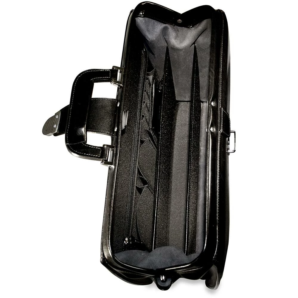 Jack Georges Elements Collection Classic Briefbag With Shoulder Strap Burgundy - Image 2