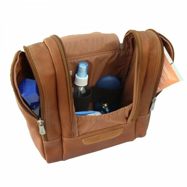 Piel Leather Hanging Travel Toiletry Kit - Image 4