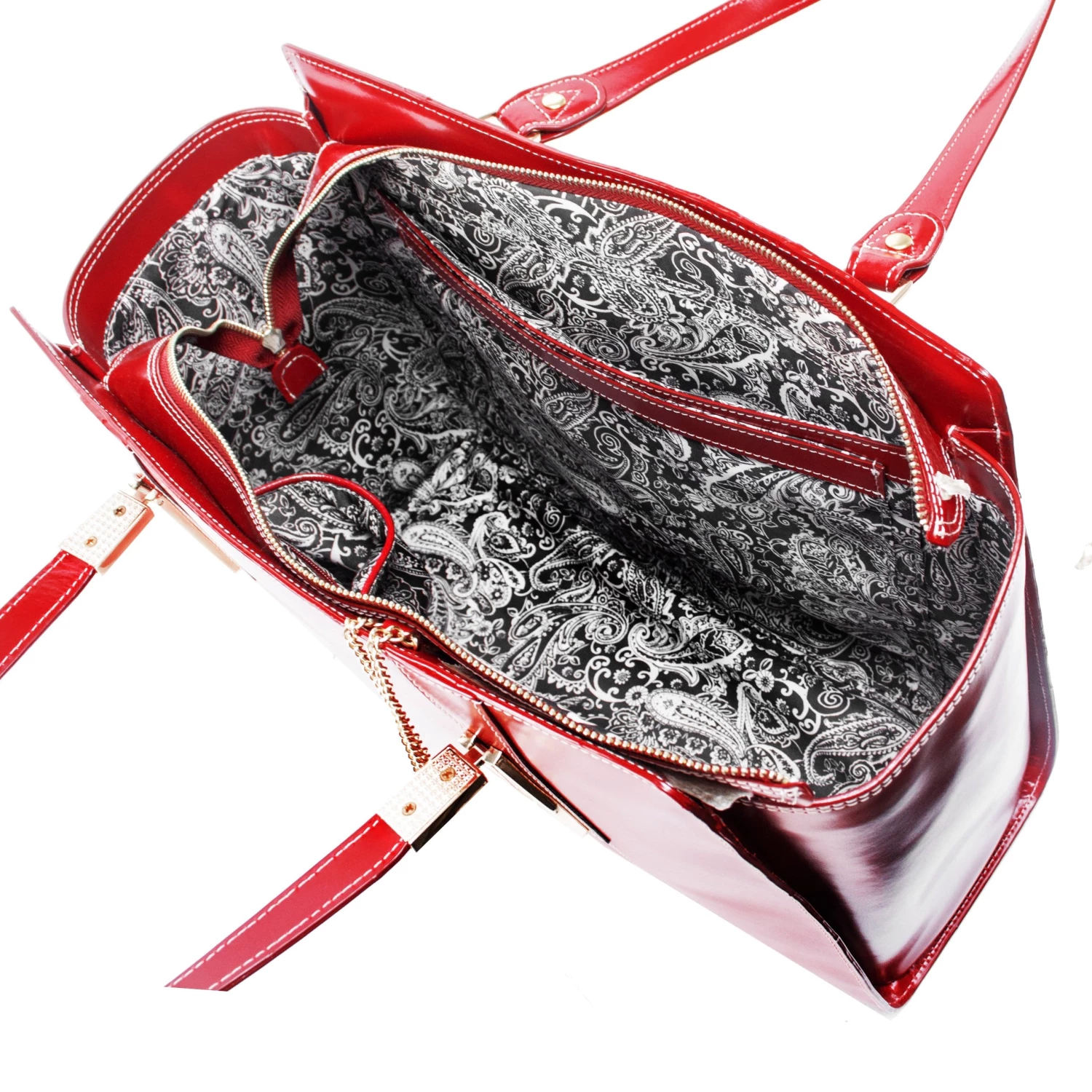 McKlein USA Aldora Leather Shoulder Tote Assorted Colors - Image 4