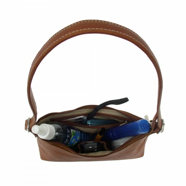 Piel Leather Mini Shoulder Bag Assorted Colors - Image 3