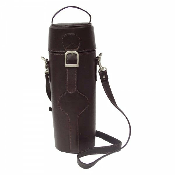 Piel Leather Single Deluxe Wine Carrier Assorted Colors - Image 5