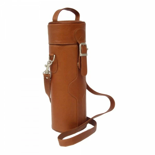Piel Leather Single Deluxe Wine Carrier Assorted Colors - Image 2