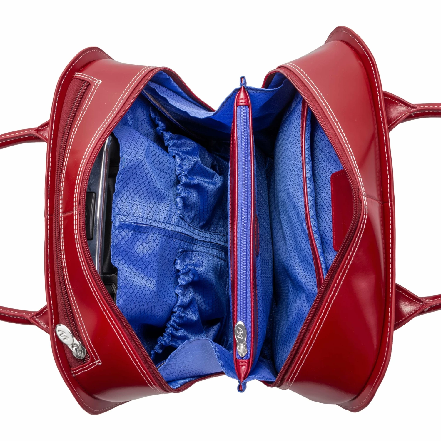 McKlein USA Uptown 15.4" Leather Vertical Wheeled Ladies' Laptop Briefcase - Image 13