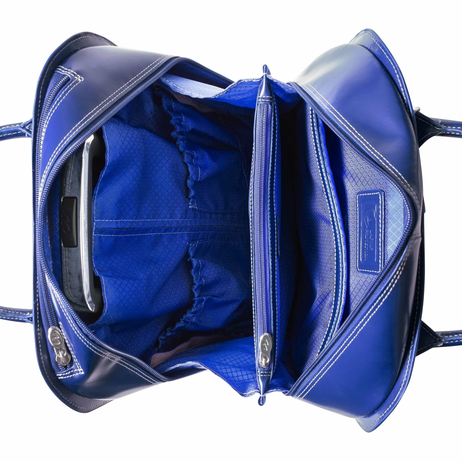 McKlein USA Uptown 15.4" Leather Vertical Wheeled Ladies' Laptop Briefcase - Image 7