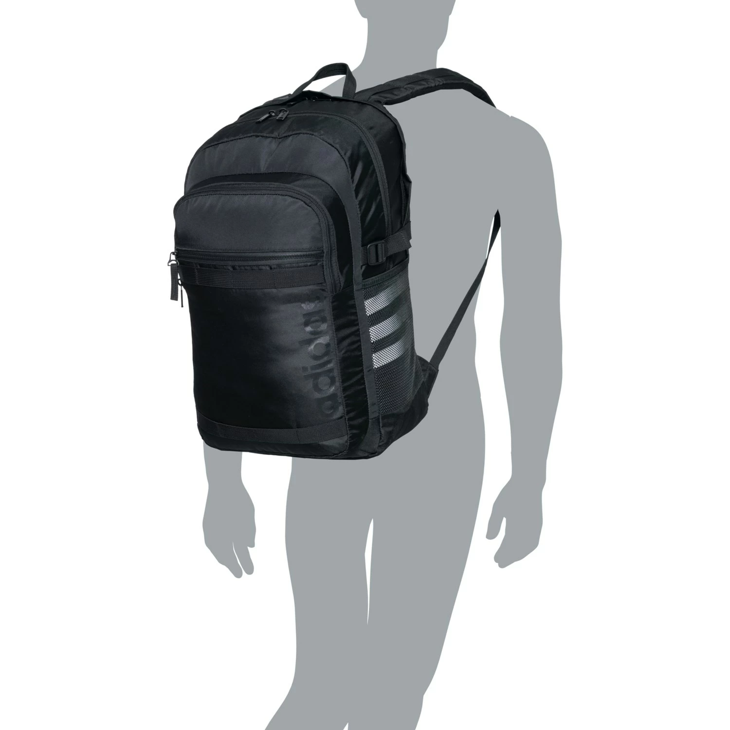 Adidas Core Advantage 3 Backpack - Black-White - Image 6