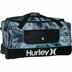 Hurley 30” Kahuna Rolling Duffel Bag - Grey Tropical