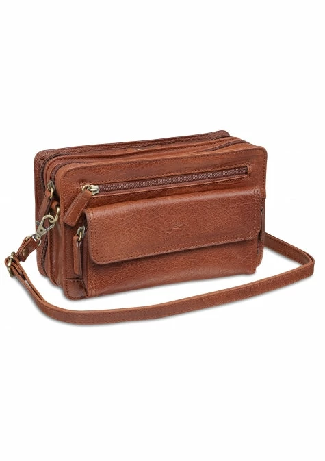 Mancini Arizona Unisex Bag With Zippered Organizer Pocket