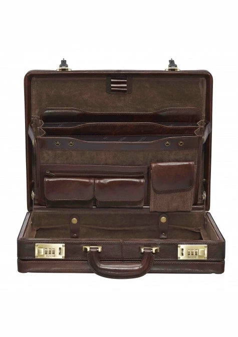 Mancini Vanizia Luxurious Expandable Attaché Case - Image 4