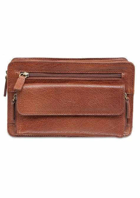 Mancini Arizona Unisex Bag With Zippered Organizer Pocket - Image 4