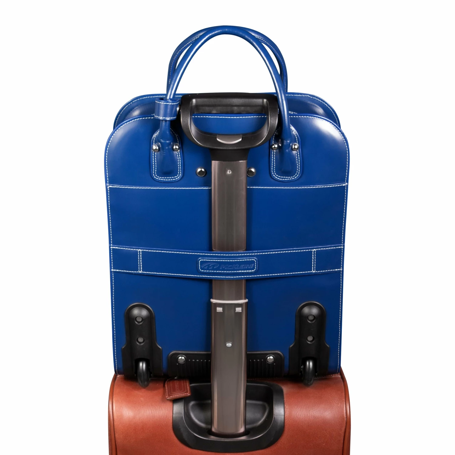McKlein USA Uptown 15.4" Leather Vertical Wheeled Ladies' Laptop Briefcase - Image 8